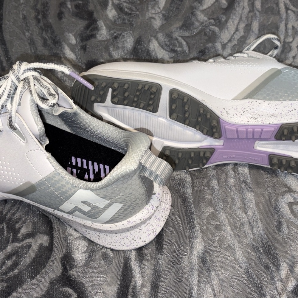 FootJoy Women's White and Gray Athletic Shoes - Picture 1 of 1